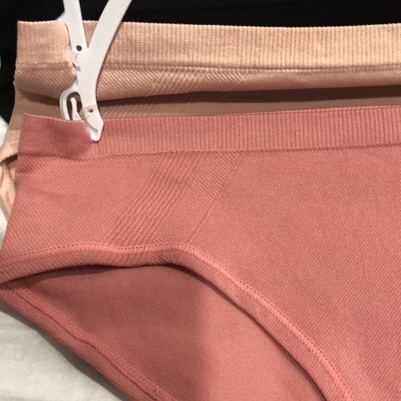 Fitwell Intimates 3pack stretch ribbed black nude mauve pink‎ underwear size 1X - Picture 10 of 12